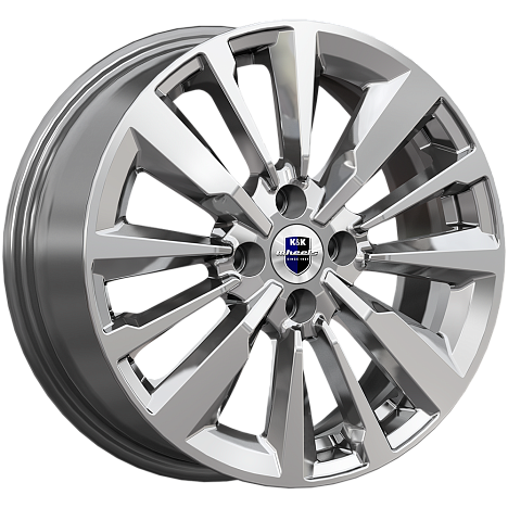 Диск Литой K&K мод.Эрман (КС997) 16х6.5 PCD 4х100 ET41 DIA60.1  дарк платинум  