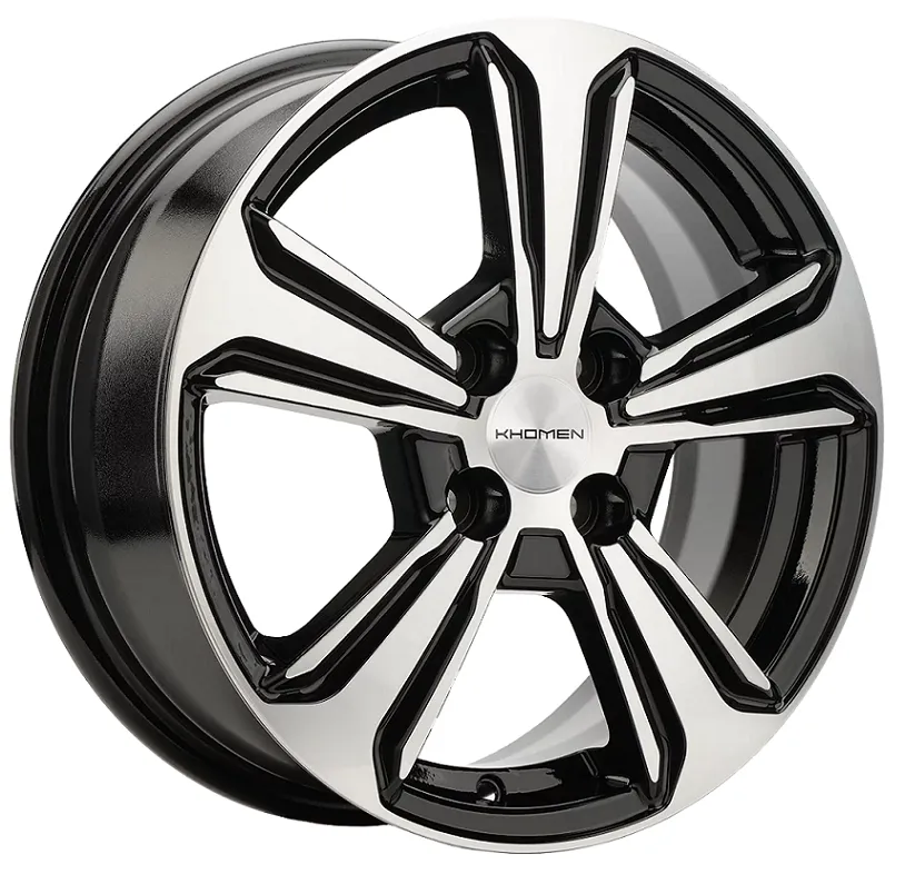 Диск Литой Khomen Wheels мод.KHW1502 15х6 PCD 4х100 ET48 DIA54.1  Black-FP  