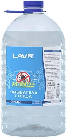 Стеклоомывающая жидкость Летняя 4л антимуха Crystal Ln1210