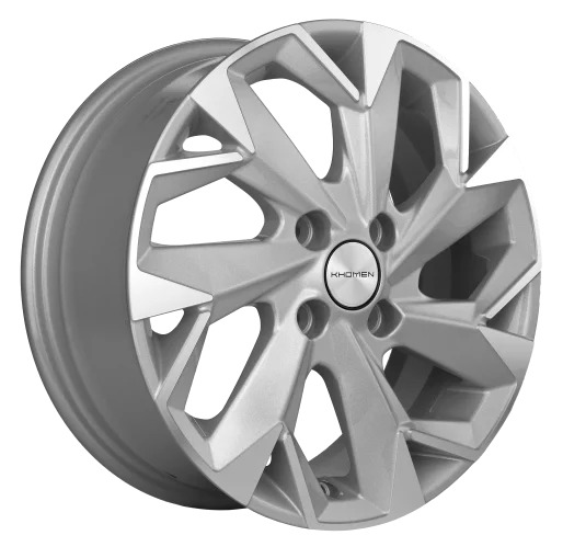 Диск Литой Khomen Wheels мод.KHW1402 14х5.5 PCD 4х98 ET35 DIA58.5  F-Silver-FP  